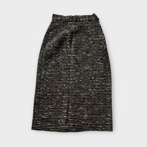 Vintage handmade, pencil skirt, metal, zipper, and button on side